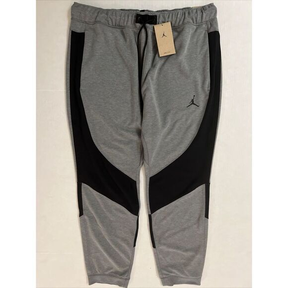 Jordan DQ7320-091 Men's Sz XXL Heather Gray/Black Sport Air Statement Joggers - Picture 1 of 6